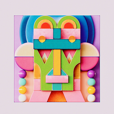 StoneFace 3d c4d illustration visual