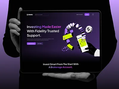 Investment Platform Website - UI/UX Design ai banking crypto dashboard finance financial fintech investing investment app investment platform investment website landing page money management saas shasanko das trading trading app trading website web design website