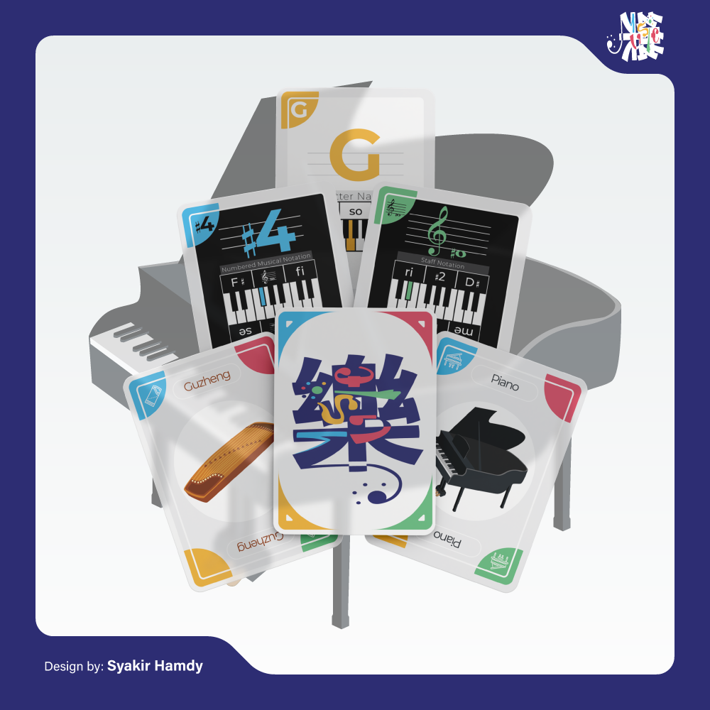 Musica - 2022 boardgames educationalgame guzheng musicalinstruments musicalnotation musiccardgame musiclovers musictheory piano staffnotation