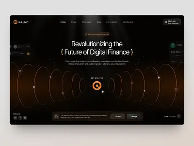 UI-UX for Blockchain & Digital Finance design interface product service startup ui ux web website