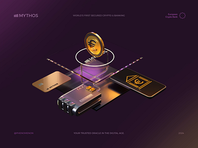 3d Illustrations for Mythos Crypto Banking 3d 3d animation 3d art 3d graphic 3d illustrations 3d product animation 3d ui 3d website animation banking branding crypto crypto animation crypto banking crypto branding crypto illustration crypto logo illustrations logo web3