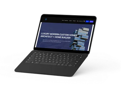 Luxury Modern Custom Homes – Website/Platform branding design e commerce website figma message app design real estate website design real state ui user interface web design