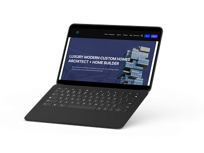 Luxury Modern Custom Homes – Website/Platform branding design e commerce website figma message app design real estate website design real state ui user interface web design