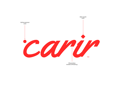 Carir productivity and inspiration app logo design branding concept graphic design logo logotype minimalalist modern productivity app typography vector