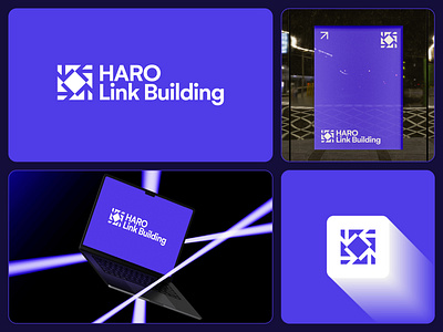 HARO Link Building Brand Identity abstract logo arrow logo arrow symbol b2b branding backlinks brand identity digital marketing direction logo growth logo haro haro logo link building minimal logo modern logo outreach pr seo seo agency tech branding visual identity