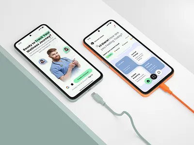 Mental Wellness Mobile App UI Design figma
