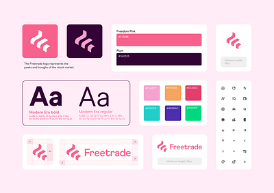 Freetrade Branding Guide app design brand branding design illustration logo ui web web design