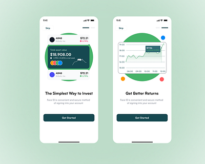 On boarding apponboarding clean interface creative portfolio design on boarding onboardingdesign ui uiux useronboarding