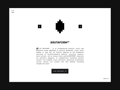 BRUTAFORM™ branding brutalism logo minmalism