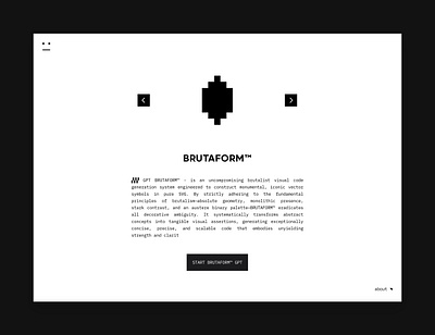 BRUTAFORM™ branding brutalism logo minmalism