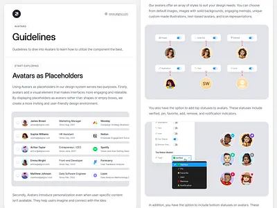 Avatars User Documentation for AlignUI Design System alignui avatar avatars design design system documentation figma guidelines placeholder ui user documentation