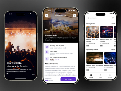 Clustr – Your Gateway to Memorable Events appshowcase appui creativeui digitalproductdesign elegantui eventbookingapp eventdiscovery eventmanagementapp eventplannerapp experiencedesign figmadesign iosui minimalui mobileappux mobileux modernui productui userinterface uxpatterns visualdesign