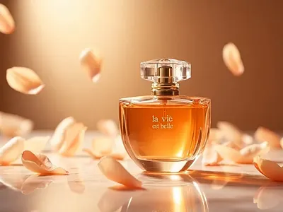 La Vie Est Belle – AI-Generated Perfume Concept 3d rendering ai art concept art digital art effects fragrance leonardo lightroom luxury design perfume design photoshop product visualization still life visual storytelling
