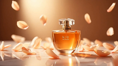 La Vie Est Belle – AI-Generated Perfume Concept 3d rendering ai art concept art digital art effects fragrance leonardo lightroom luxury design perfume design photoshop product visualization still life visual storytelling