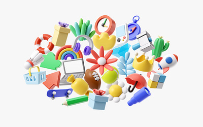 3D ICON 3d app c4d clean design icon ui