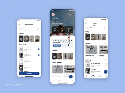 Fitness App — UI/UX Design apponboarding branding clean interface creative portfolio design hotel booking illustration logo ui uiux