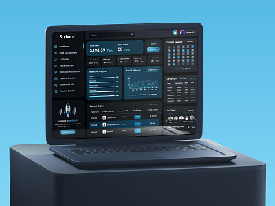 Strivex SAAS DashBoard ai dashboard dark dashboard dark interface dashboard dashboard ui dashboard uiux ecom dashboard ecommerce dashboard interface saas dashboard saas web app ui