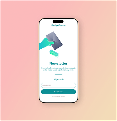 #DailyUI #Subscribe #Day26 dailyui dailyuichallenge day26 subscribe