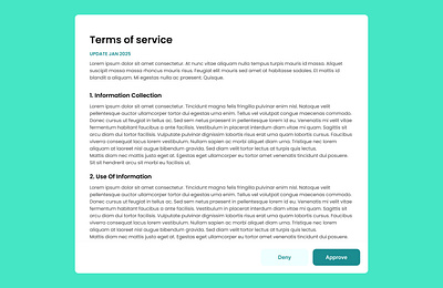 Terms of service #DailyUI 089 design ui ui design uiux uiux design user interface