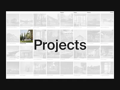Architectural Studio architecture clean editorial grid layout minimal studio swiss typography ui web website white space