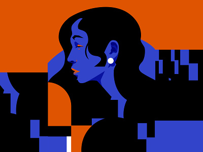 Casual portrait abstract abstract portrait composition design editorial editorial illustration illustration laconic lines minimal portrait portrait illustration poster woman woman portrait