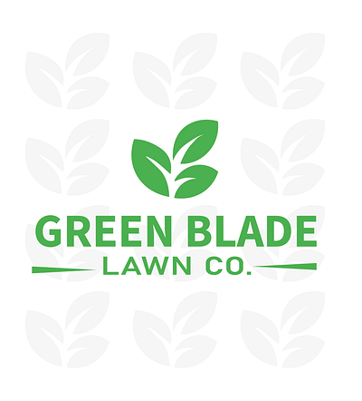 GREEN BLADE LAWN CO ✪ branding farm lawn leaf logo organic visual design