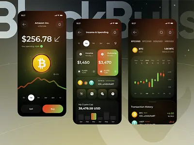 crypto currency wallet mobile ui design blockchain clean crypto portfolio crypto wallet cryptocurrency cryptocurrency app digital wallet finance minimal mobile mobile app modern ui wallet app