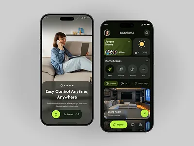 Smart Home Mobile App Design app design clean control control home design home ios mobile app product design smart smart device smart home smart home app ui uiux uiux design