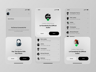 Music Widgets app app design application design ios minimal mobile mobile app music ui widget widgets