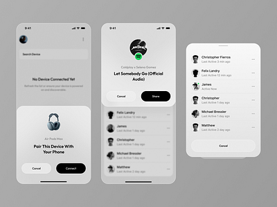 Music Widget app app design application design ios minimal mobile mobile app music ui widget widgets