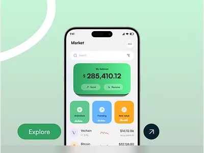 Crypto Trading App crypto crypto mobile ui crypto wallet mobile app mobile crypto app ui ux