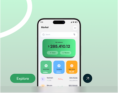 Crypto Trading App crypto crypto mobile ui crypto wallet mobile app mobile crypto app ui ux