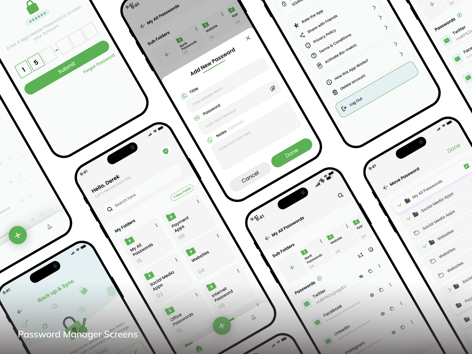 Password Manager App |UI/UX Design by Quratulain Rafiq on Dribbble