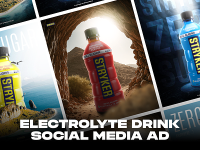 Electrolyte Drink Social Media Ad ahmed rahul bangladesh bottle design branding coke design design graphic design manipulation design product manipulation design product manipulation poster product poster product poster design social media post design social media product design
