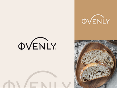 OVENLY 2025 bakery branding bread design food graphic design illustration logo minimal logo typography vector wheat