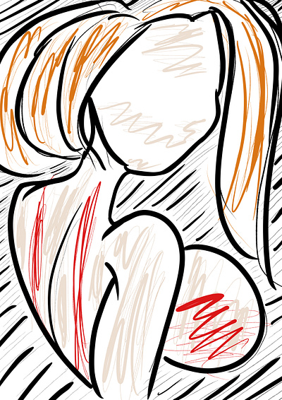 Someone, Somewhere. art color digital piece sexy woman