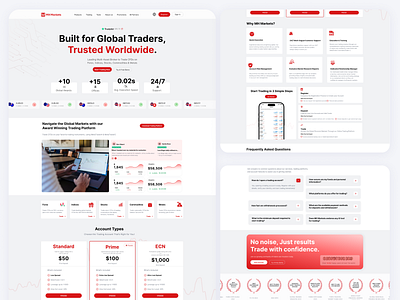 Trading Platform Website UI cfdbroker cfdui cryptowebsite financewebsite homepagedesign investment platform minimalui stocktrading stockui trading tradingui ui uidesign webdesign