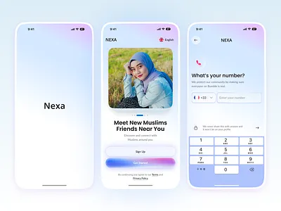 Ai Dating Mobile App - UI/UX Design ai dating app app redesign clean design dating app dating mobile app dating website figma design ios app match finder minimal ui mobile app design mobile ui modern app design modern ui ux muslim dating app online dating relationship shasanko creations social media ui ux design