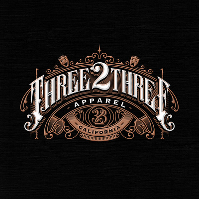323 Vintage Logo Lettering classic logo firefighter lettering logo logotype victorian logo vintage vintage logo