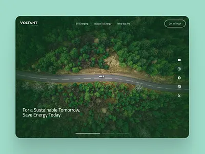 Website UI Design - Voltant design figma landing page page ui ux web design website website design