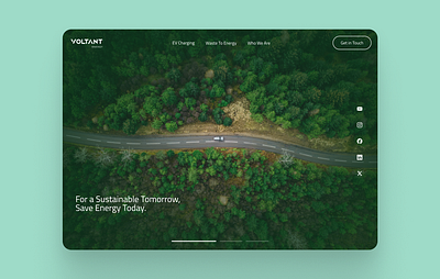 Website UI Design - Voltant design figma landing page page ui ux web design website website design