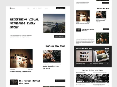 Photographer’s portfolio website 3d animation branding graphic design landing page logo mordan desgin motion graphics photographers portfolio website ui website