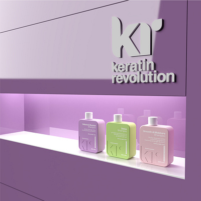 Keratin Revolution - Haircare Brand Redesign & Product Design 3d br branding care colors colours conditioner cosmetics design graphic design hair haircare illustration label logo packaging pastel shampoo ui vector