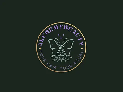 BUTTERFLY LOGO FOR HAIR SOLUTION butterfly logo feminine logo logodesign logomark pictorial logo spalogo