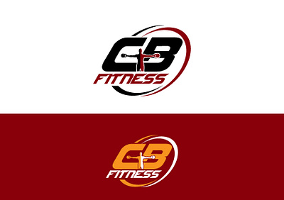 CB Fitness Logo Design fitness motivation