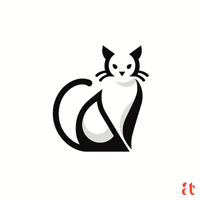Artistic Logo Inspirations by Aravind Reddy Tarugu #26: Cat aravind art branding cat clean design digital flat geometric graphic design icon logo modern nature reddy tarugu ui ux vector
