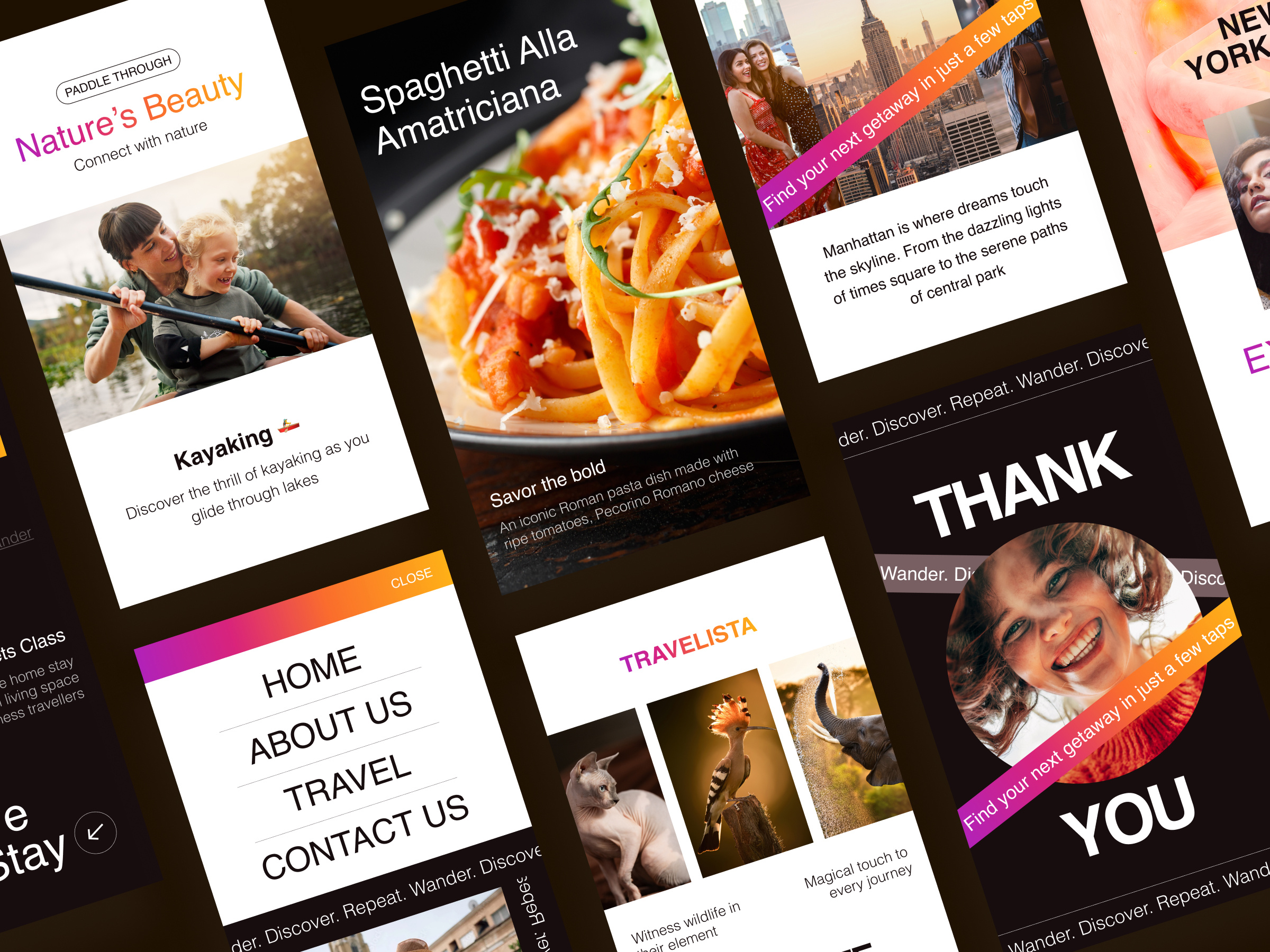 Minimal Travel Website - Mobile Responsive UI animation cleandesign designdaily designinspiration minimalui modernui responsivedesign travelwebsite uidesign uxdesign webdesign