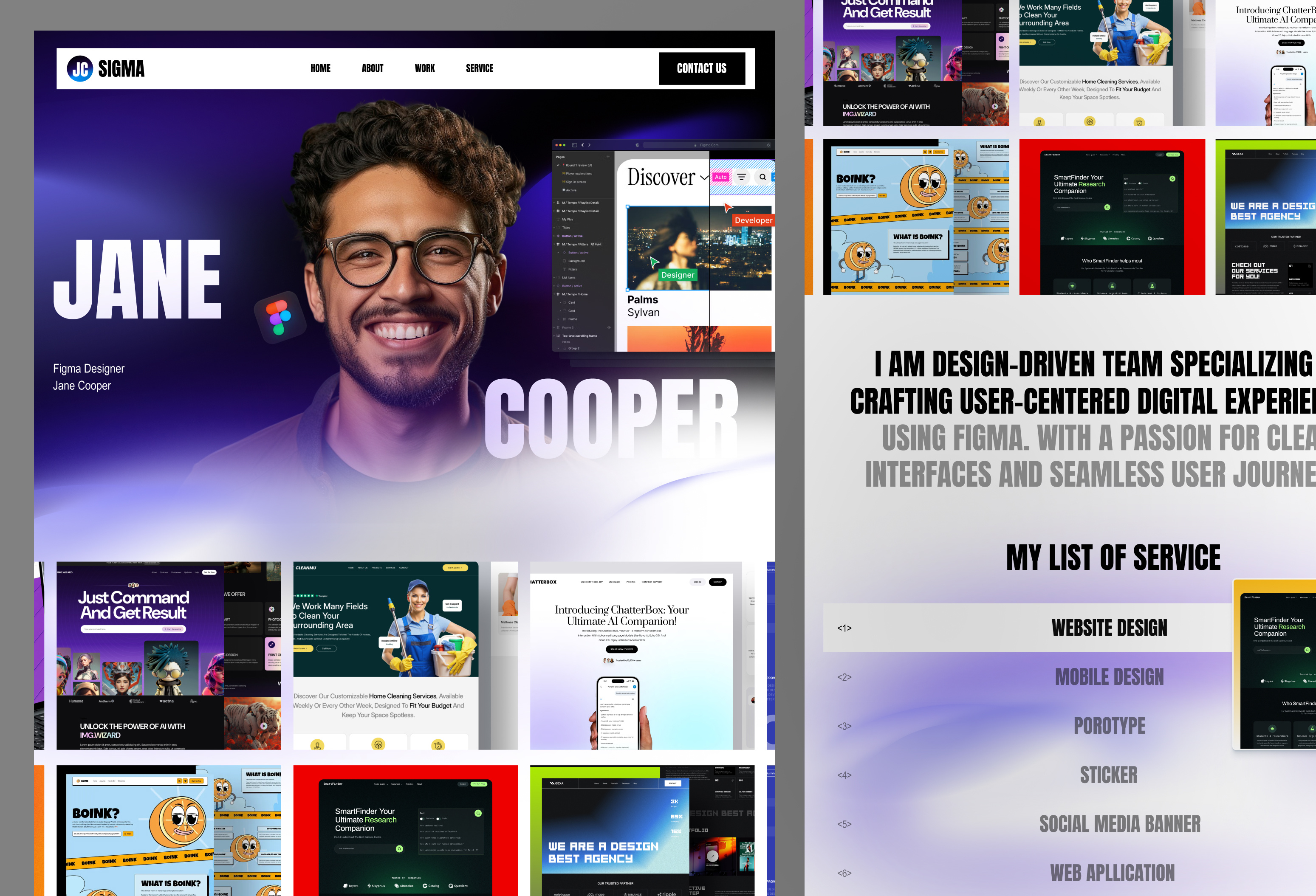 Figma Designer Portfolio agency agency business agency websites creative design digital marketing figma designer portfolio homepage illustration marketing trendy design ui ux