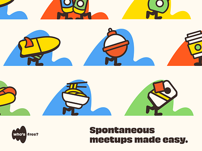 Spontaneous meetups made easy. beach branding coffee color fishing illustration outdoors sports surf workout