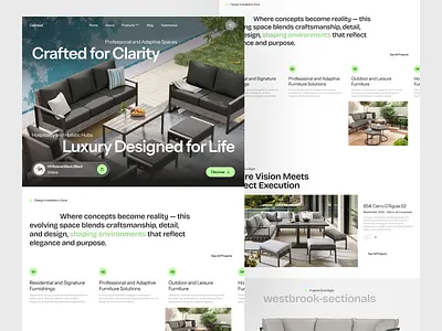 Ecommerce Landing Page design e commerce ecommerce ecommerce design eshop furniture furniture shop online retailer online shop online store store homepage uiux web web design website